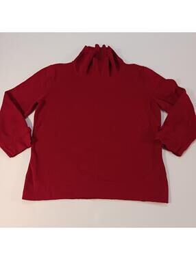 Designers Originals Women's Red Cotton Sweater Pullover Size Small